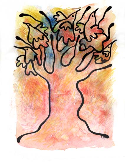6-arbol y pajaros