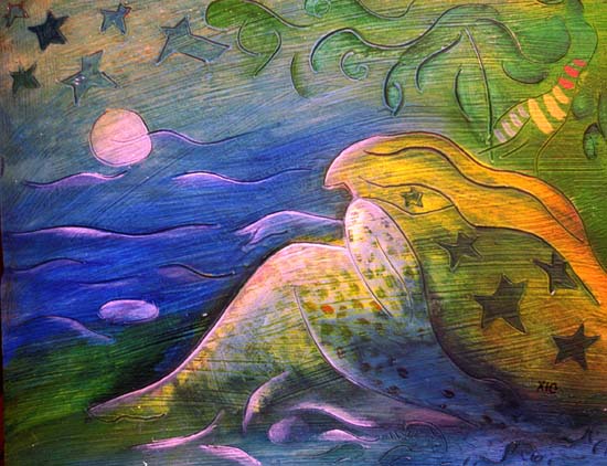 161Xiomara Blanco-Viendo la luna